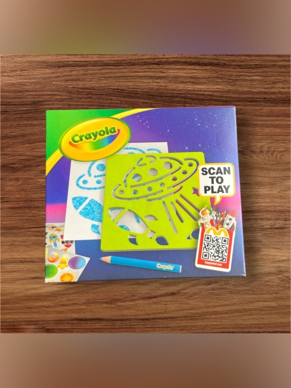 NEW IN BOX McDonald's Happy Meal Toy Crayola Stencil Sticker Book Art Set 2025